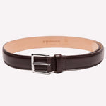 Load image into Gallery viewer, Calf Leather Belt - Dark Brown
