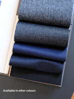 Load image into Gallery viewer, Wool/Cashmere Caban Coat - Dark Navy
