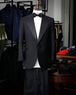 Load image into Gallery viewer, Wool Peak Lapel Tuxedo - Black
