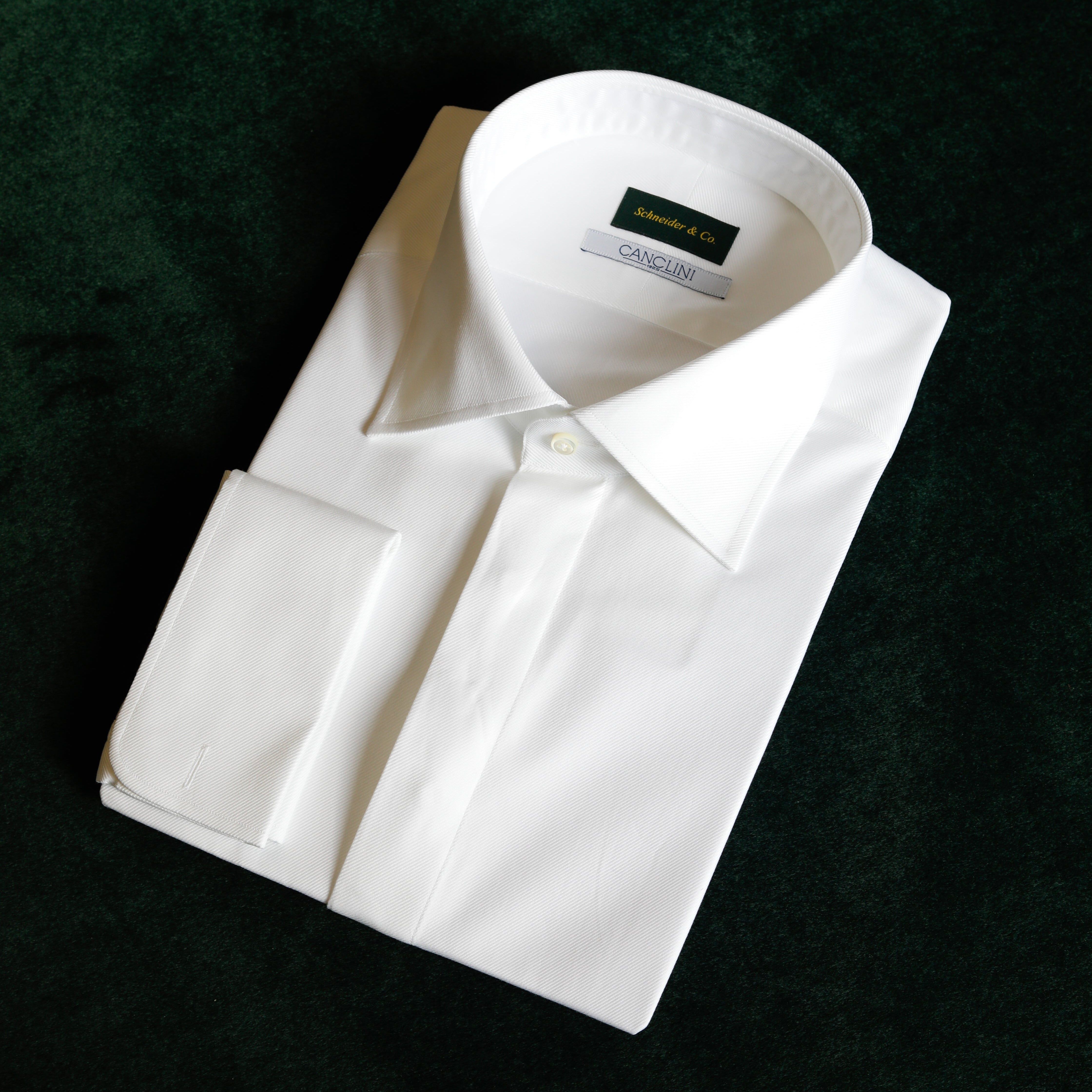 Fly Front Dinner Shirt - White